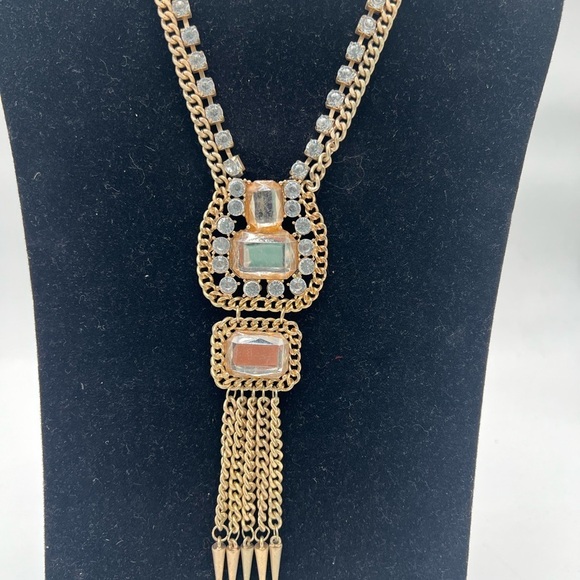 Elegant Gold & Black Statement Necklace – Pre-Owned - Picture 6 of 11